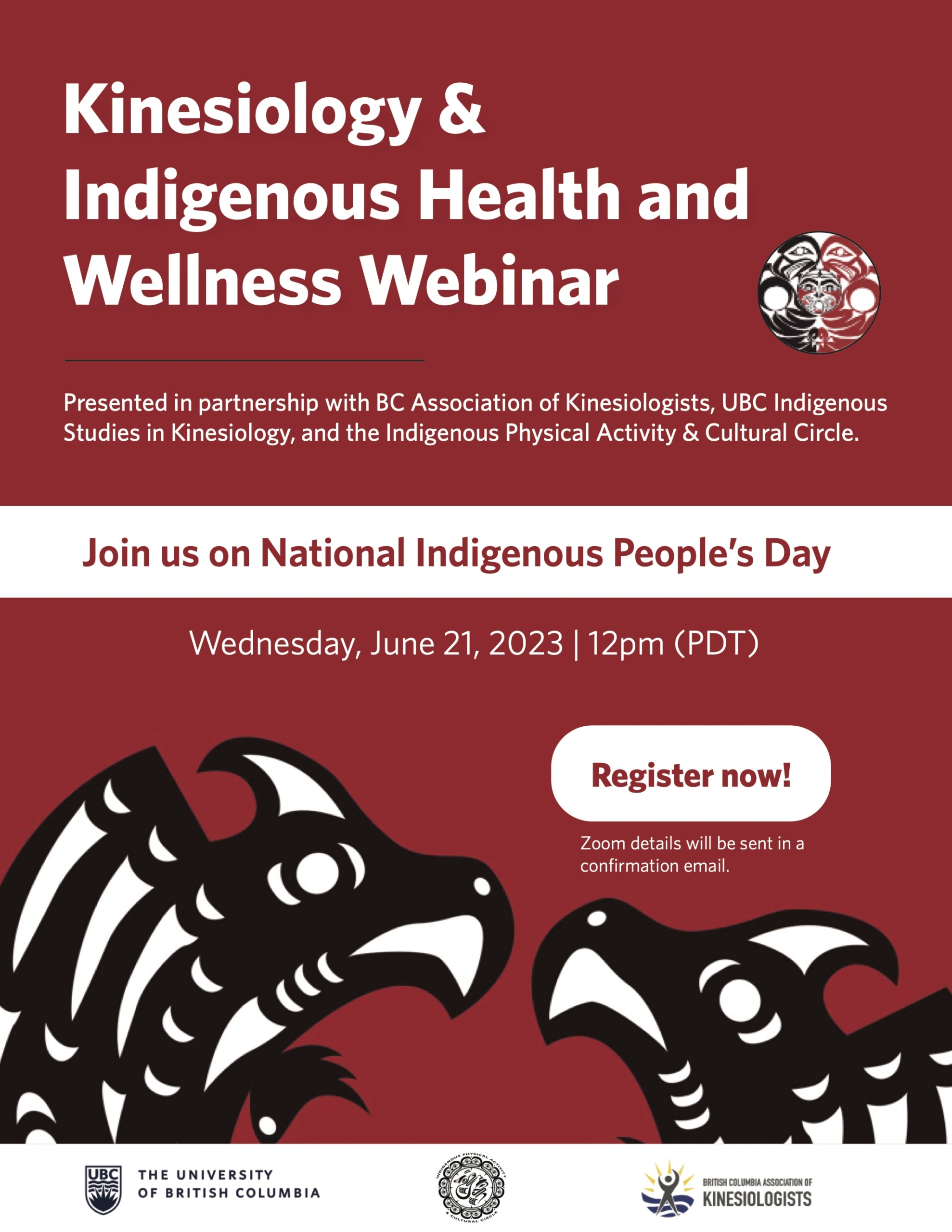 BCAK/UBC Webinar on Indigenous Health in Kinesiology Practice 